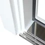 Входная дверь Эверест белая с зеркалом внутри