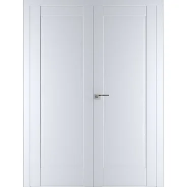 Двустворчатая распашная дверь Кобальт 20 аляска глухая