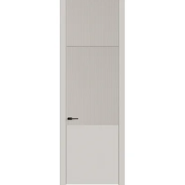 Межкомнатная дверь с фальшфрамугой эмаль Ofram Линнея 7 латте