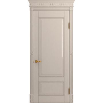 Межкомнатная дверь массив дуба Viporte Классика 1 прованс глянец глухая