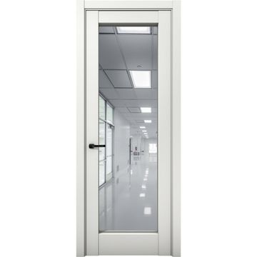 Межкомнатная дверь Кобальт 42 милк с зеркалом