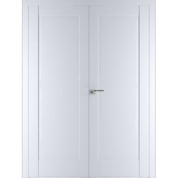 Двустворчатая распашная дверь Кобальт 20 аляска глухая