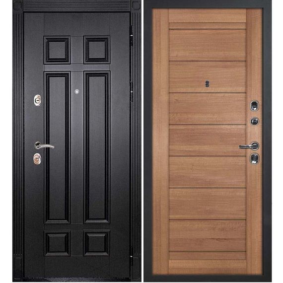 Входная дверь Гера 2 венге панель сборная миндаль