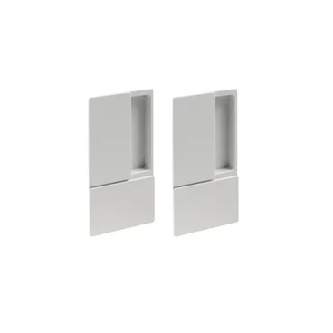 Дверная ручка c замком AGB WAVE белая матовая