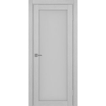 Межкомнатная дверь экошпон Турин 501.2 серый дуб остеклённая