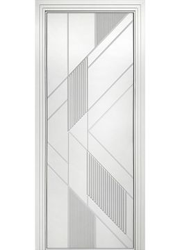 Межкомнатная дверь эмаль Ультра Z белая глухая