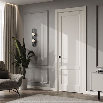 Межкомнатная дверь керамик SC 2 жемчужный глухая