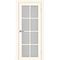 Межкомнатная дверь экошпон Турин 541.2222 ясень светлый остеклённая