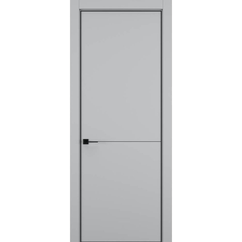Фото межкомнатной двери керамик MN 2 шеллак серый глухая