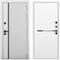 Входная дверь Пиано белый матовый панель горизонт