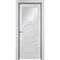Межкомнатная дверь эмаль Ofram Метро белая остеклённая