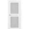 Межкомнатная дверь экошпон Турин 520.222 белый снежный остеклённая