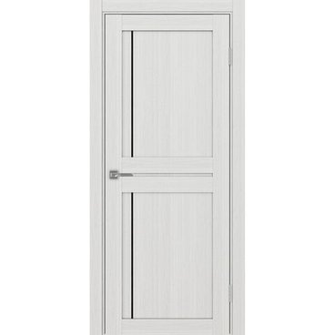 Межкомнатная дверь экошпон Турин 523АПП.111 ясень серебристый с молдингом