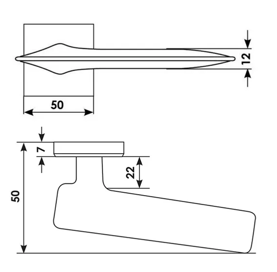 Дверная ручка Morelli Galactic S5 Cafee кофе