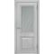Межкомнатная дверь экошпон Luxor ЛУ-162 серая остеклённая