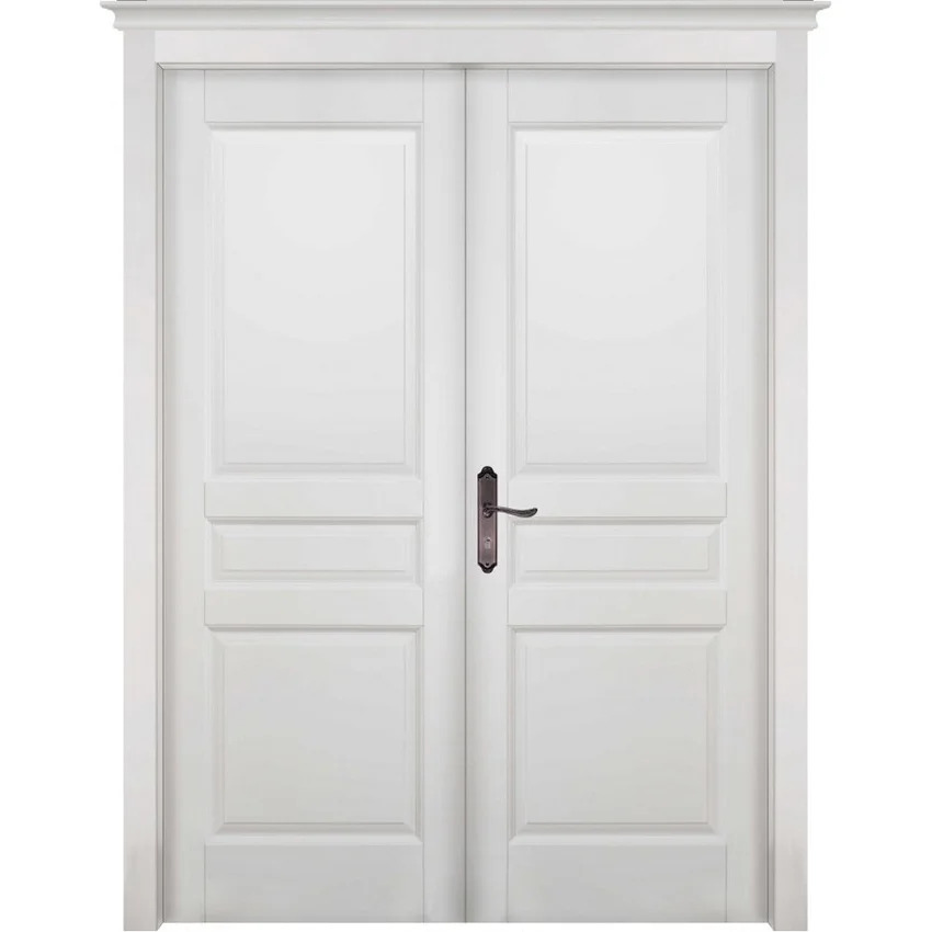 массив ольхи распашная Валенсия белая эмаль без стекла