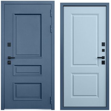 Входная уличная дверь Эльбрус лайт софт грей внутри