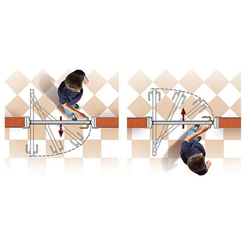 Поворотная система открывания дверей 1PA перламутр белый