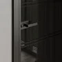 Алюминиевая межкомнатная дверь 3AХ никель матовый остеклённая