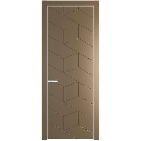 Межкомнатная дверь эмаль Profil Doors 9PA перламутр золото глухая