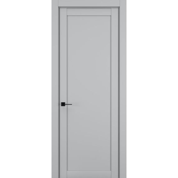 Фото межкомнатной двери керамик FL 4 шеллак серый глухая