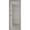 Алюминиевая межкомнатная дверь 3AХ никель матовый остеклённая