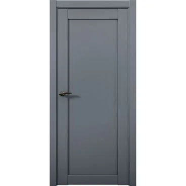 Межкомнатная дверь экошпон Кобальт 20 антрацит глухая