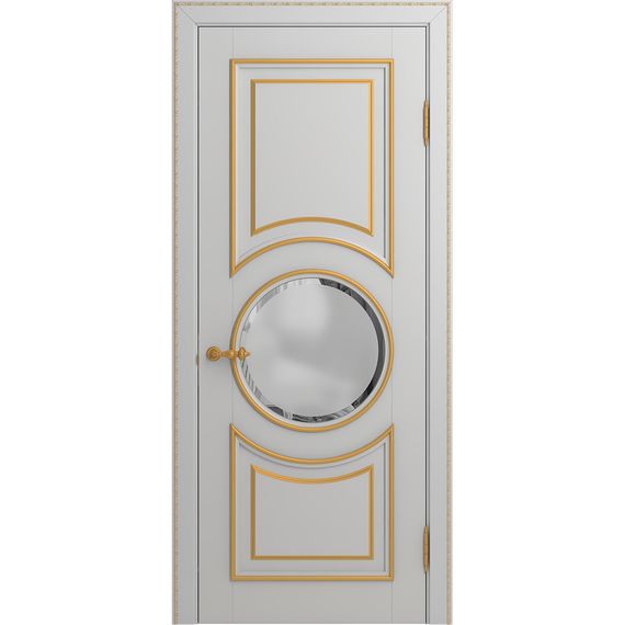 Межкомнатная дверь массив бука Viporte Лацио Амбиенте аворио патина золото остекление 4