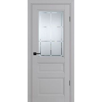 Межкомнатная дверь экошпон Profilo Porte PSU-39 агат остеклённая