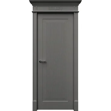 Межкомнатная дверь эмаль Рим серая глухая