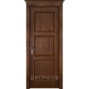 Межкомнатная дверь массив ольхи ОКА Турин античный орех глухая