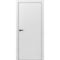 Межкомнатная дверь ПЭТ Silk светло-серая кромка ABS чёрная