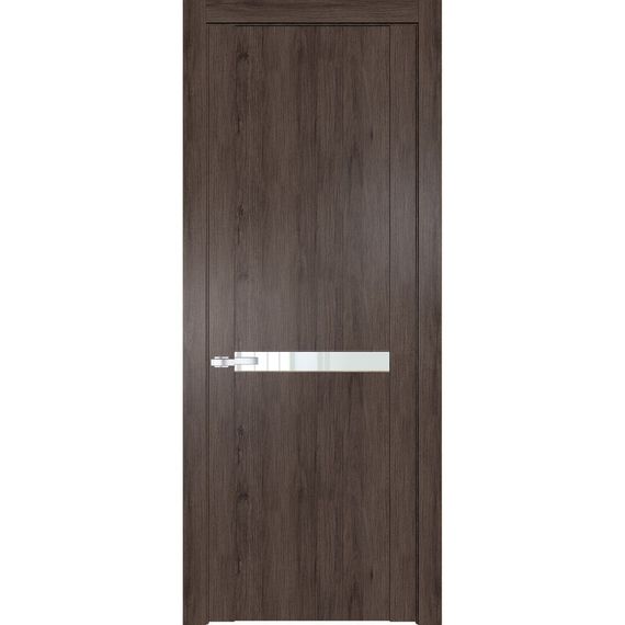 Межкомнатная дверь 1.4N дуб тобакко остеклённая