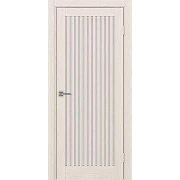 Межкомнатная дверь экошпон Турин 543.2 ясень перламутровый остеклённая