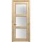 Межкомнатная дверь массив дуба без сучка Дверцов Торджано остеклённая