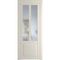 Межкомнатная дверь 1.8.2PD кремовая магнолия остеклённая