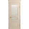 Межкомнатная дверь массив бука Viporte Лацио ваниль остеклённая