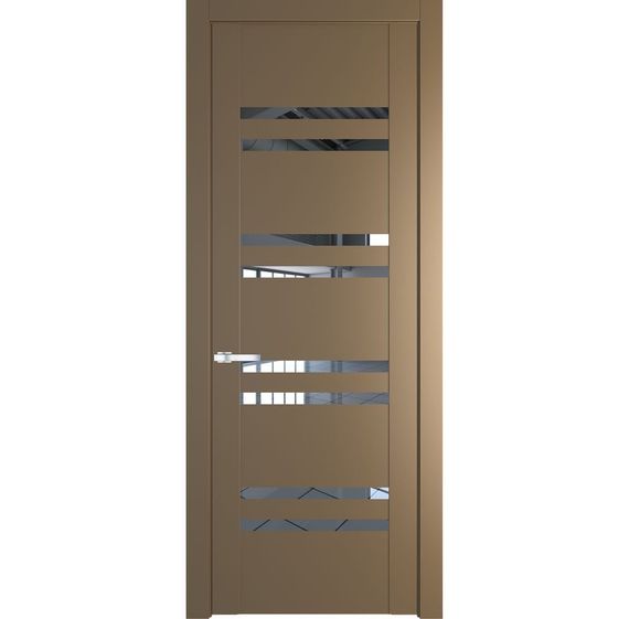 Межкомнатная дверь 1.6P перламутр золото остеклённая