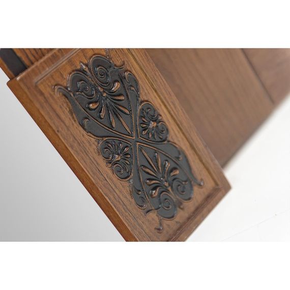 Дверь массив дуба Монако табачный глухая