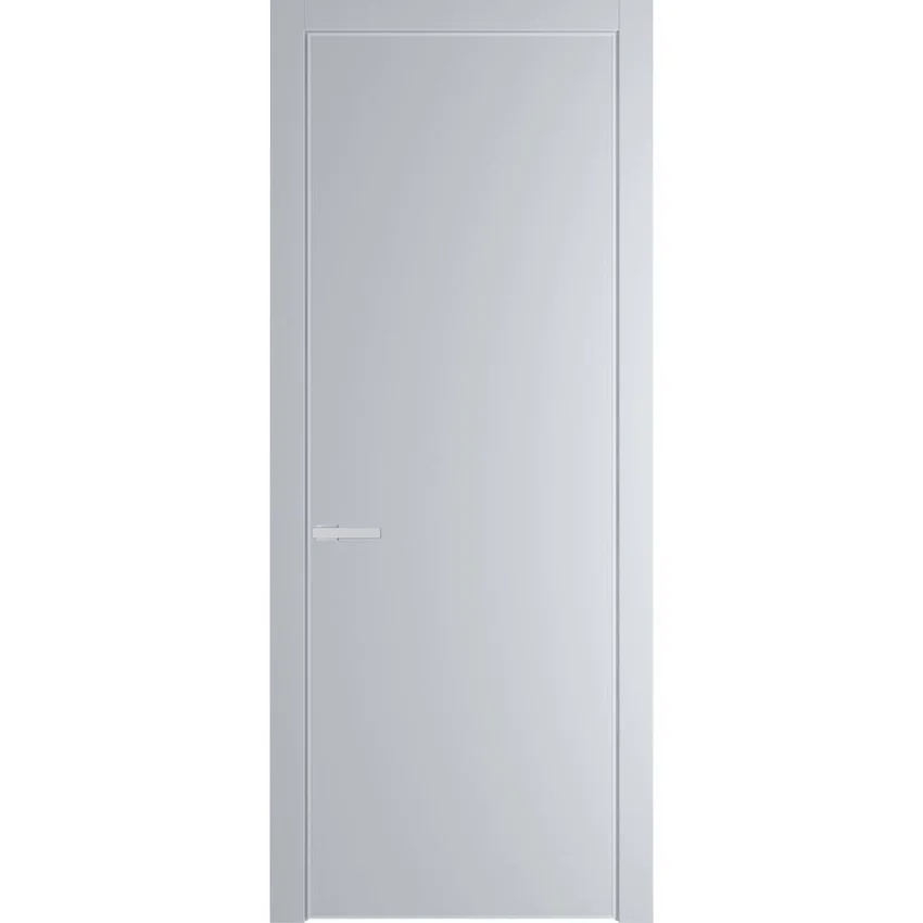 Межкомнатная дверь эмаль Profil Doors 1PA лайт грей глухая профиль белый матовый