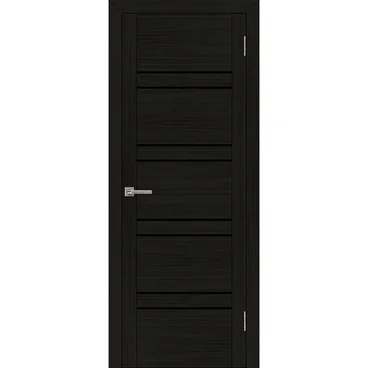 Межкомнатная дверь экошпон Uberture Uniline 30026 шоко велюр остеклённая