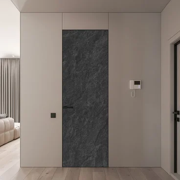 Скрытая алюминиевая дверь с покрытием Egger F235 ST10 сланец скиваро