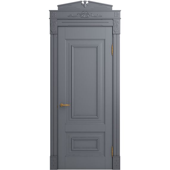 Межкомнатная дверь массив бука Viporte Неаполь тауп глухая