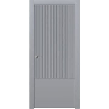 Межкомнатная дверь эмаль Ofram Линнея 9 серая глухая