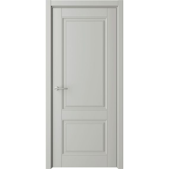 Фото межкомнатной двери эмаль Классика 2 серая глухая