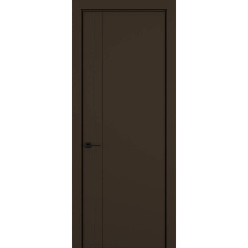 Фото межкомнатной двери керамик MN 4 коричневый глухая