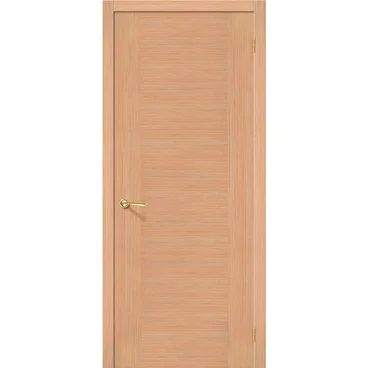 Межкомнатная дверь шпон fine line Рондо дуб глухая