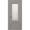 Фото межкомнатной двери экошпон Алтай 802 barhat grey остеклённая