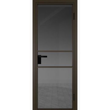 Межкомнатная алюминиевая дверь 2AG деорэ остеклённая