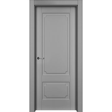 Межкомнатная дверь эмаль Ofram Риан-2 серая глухая